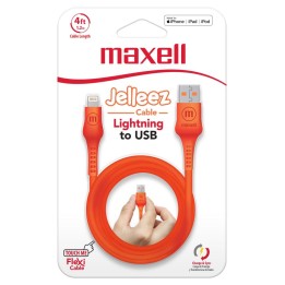 MAXELL 348210 CABLE JELLEEZ DE CARGA USB A LIGHTING NARANJA
