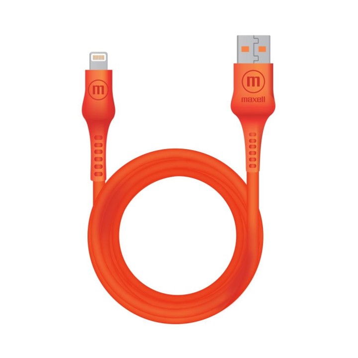 MAXELL 348210 CABLE JELLEEZ DE CARGA USB A LIGHTING NARANJA