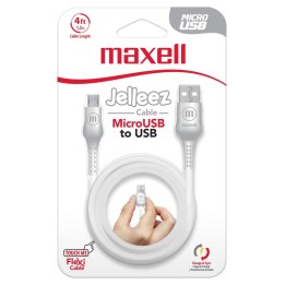 MAXELL 348212 CABLE USB A MICRO USB JELLEEZ BLANCO