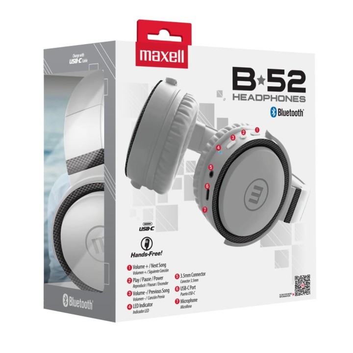 MAXELL 348357 AUDIFONO INALAMBRICO HP-BTB52