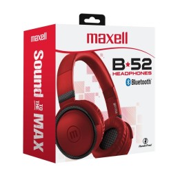 MAXELL 348371 AUDIFONO DIADEMA INALAMBRICO ROJO