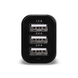 ARGOM AC-0113BK CARGADOR 3 USB PARA CARRO