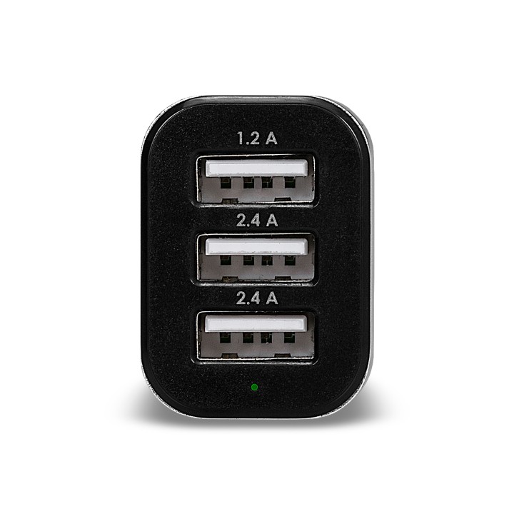 ARGOM AC-0113BK CARGADOR 3 USB PARA CARRO