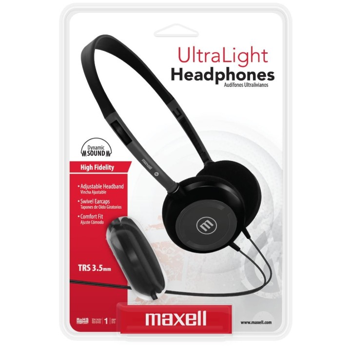 MAXELL 348405 AUDIFONOS ULTRA LIGEROS HP-200