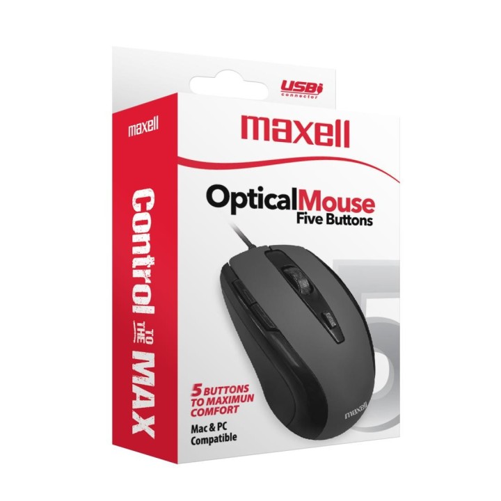 MAXELL 348416 RATON OPTICO MOWR-105 NEGRO