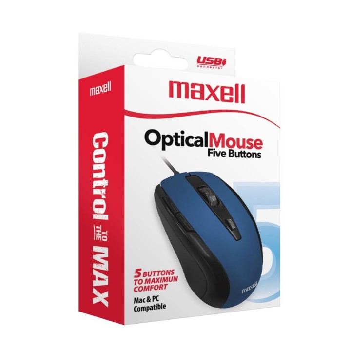 MAXELL 348417 RATON OPTICO MOWR-105 AZUL