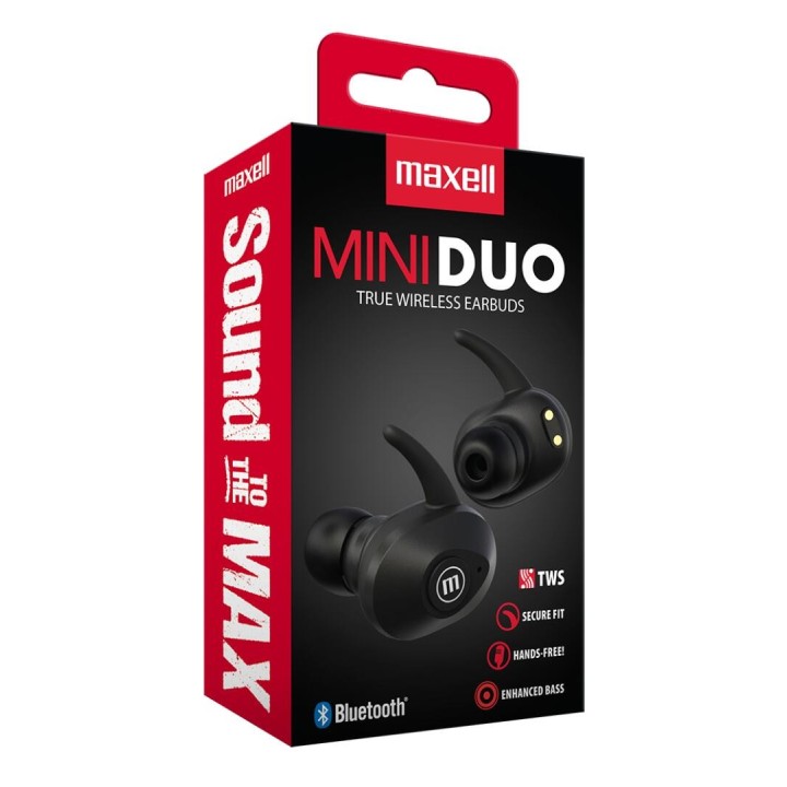 MAXELL 348481 AUDIFONO BT MINI DUO TWS NEGRO
