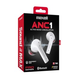 MAXELL 348501 AUDIFONOS ALAMBRICOS ANC1 BLANCO