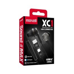 MAXELL 348531 AUDIFONOS ALAMBRICOS EB-XC1 NEGRO