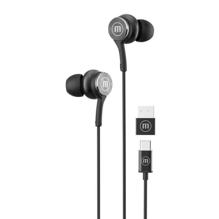 MAXELL 348531 AUDIFONOS ALAMBRICOS EB-XC1 NEGRO