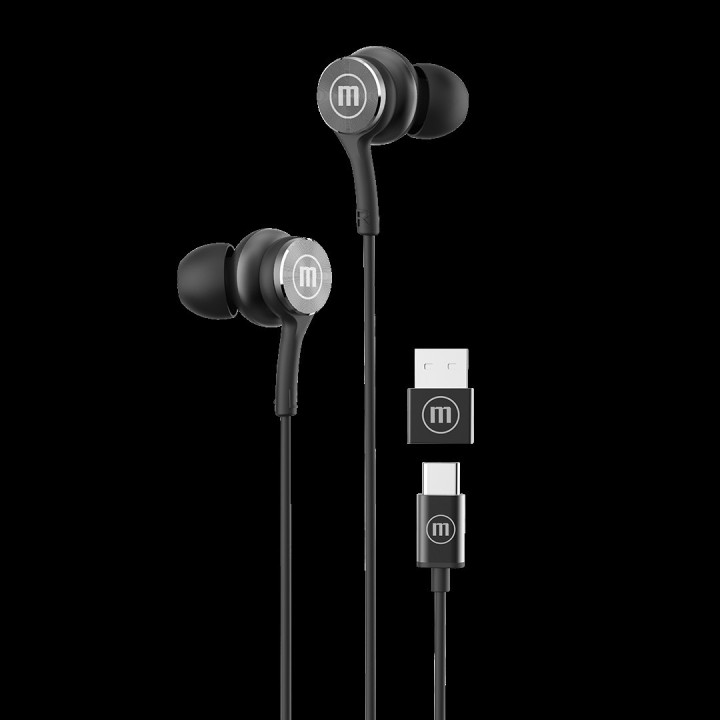MAXELL 348531 AUDIFONOS ALAMBRICOS EB-XC1 NEGRO