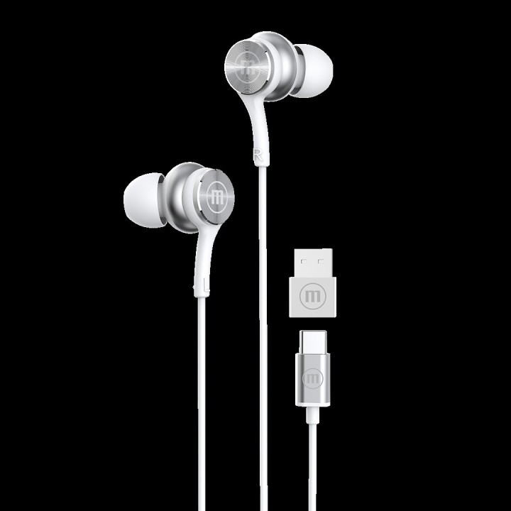MAXELL 348532 AUDIFONOS ALAMBRICOS EB-XC1 BLANCO