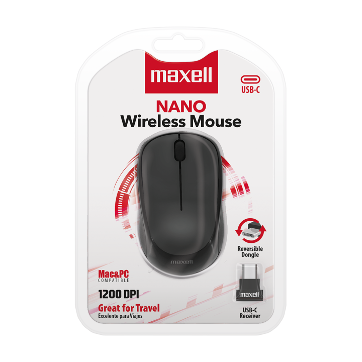 MAXELL 348545 MOUSE INALAMBRICO MOWL-CN NANO WIRELESS NEGRO
