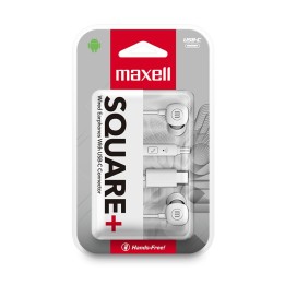 MAXELL 348567 AUDIFONO INTRAUDITIVO SQUARE TIPO C BLANCO