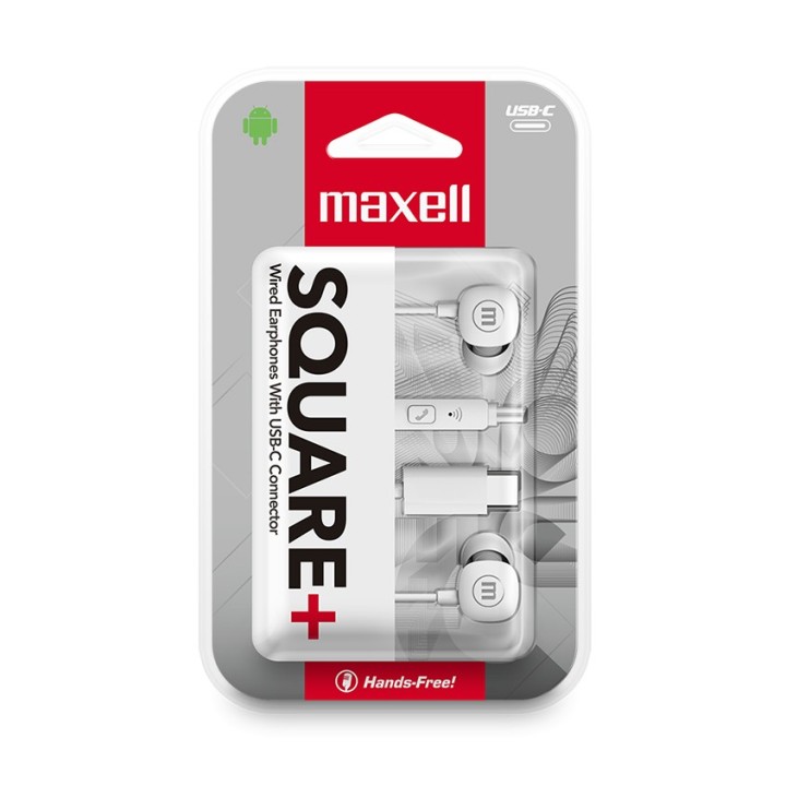 MAXELL 348567 AUDIFONO INTRAUDITIVO SQUARE TIPO C BLANCO