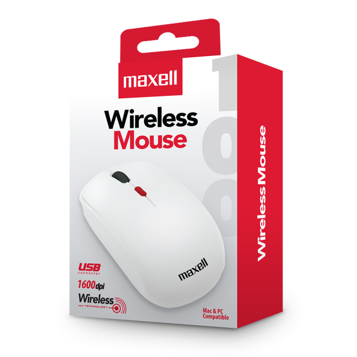 MAXELL 348585 MOUSE INALAMBRICO MOWL-100 BLANCO