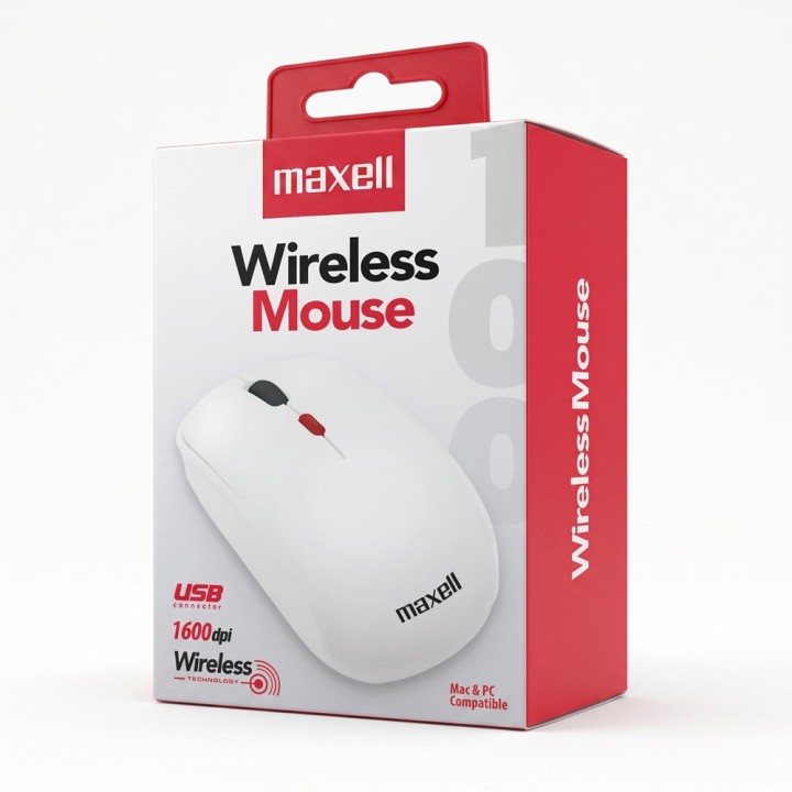 MAXELL 348585 MOUSE INALAMBRICO MOWL-100 BLANCO