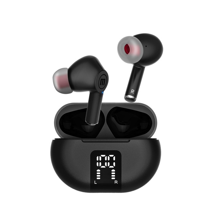 MAXELL 348596 AUDIFONOS INALAMBRICOS ACTIVE NOICE CANCELLING NEGROS