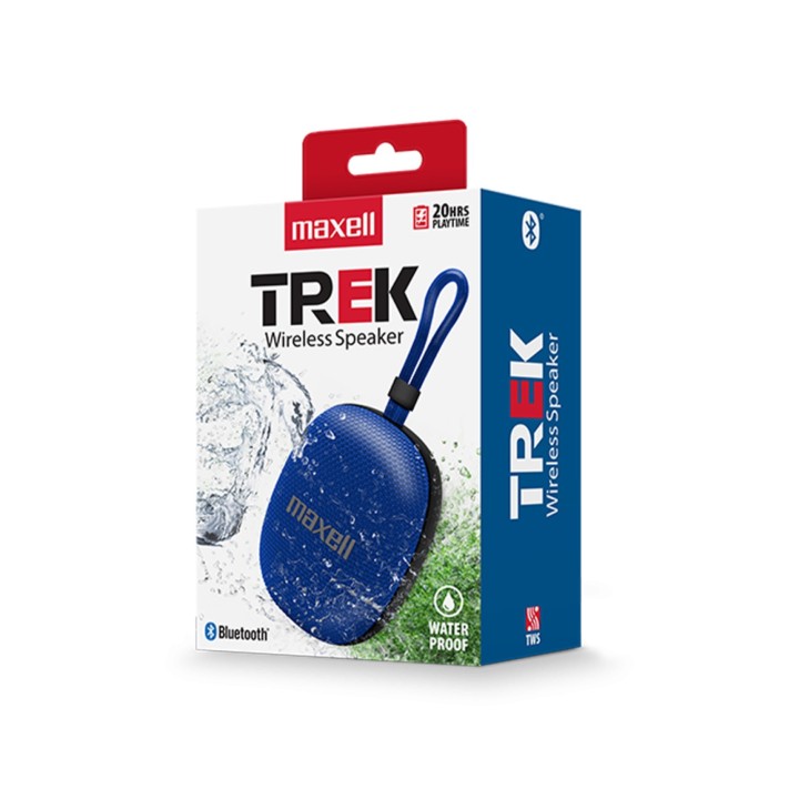 MAXELL 348601 PARLANTE INALAMBRICO TREK AZUL