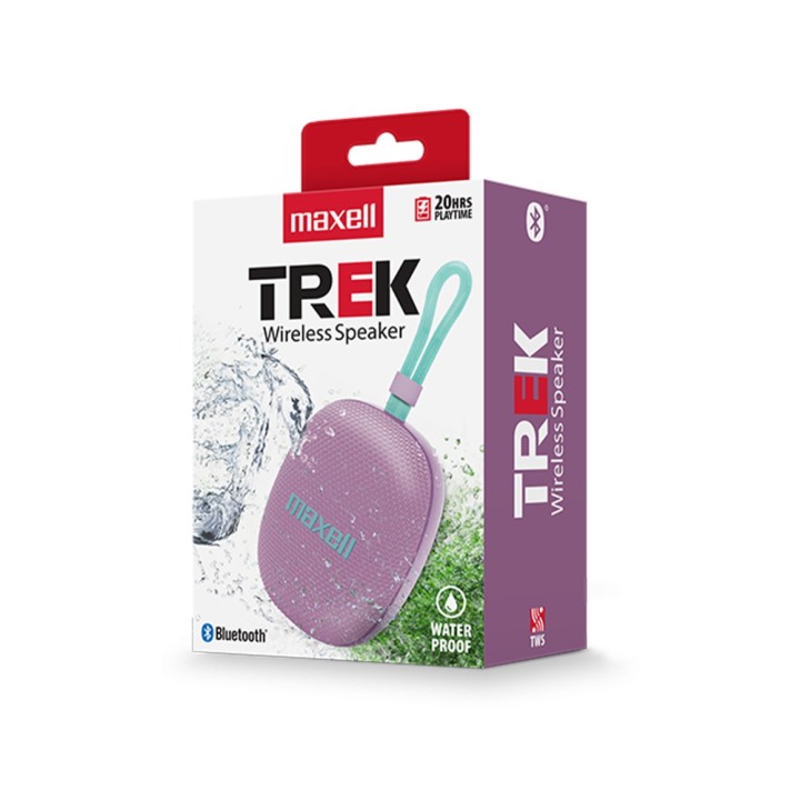 MAXELL 348604 PARLANTE INALAMBRICO TREK LILA/MORADO