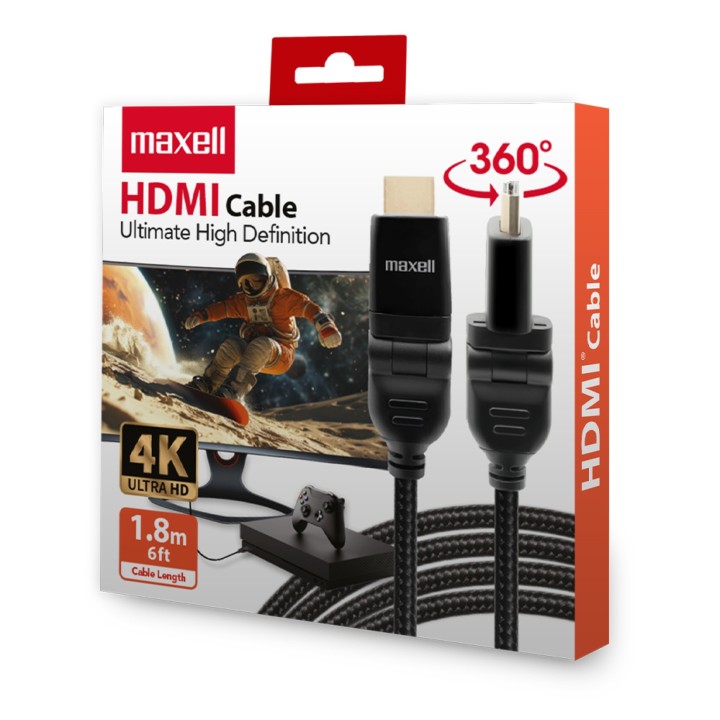 MAXELL 348629 CABLE HDMI  4K 360 6 FT