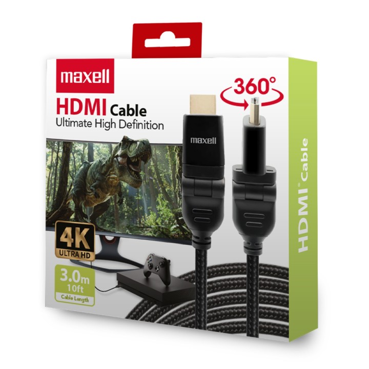 MAXELL 348630 CABLE HDMI 4K 360 10 FT