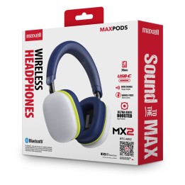 MAXELL 348633 AUDIFONO DIADEMA HP-BTMX2 MAXPODS