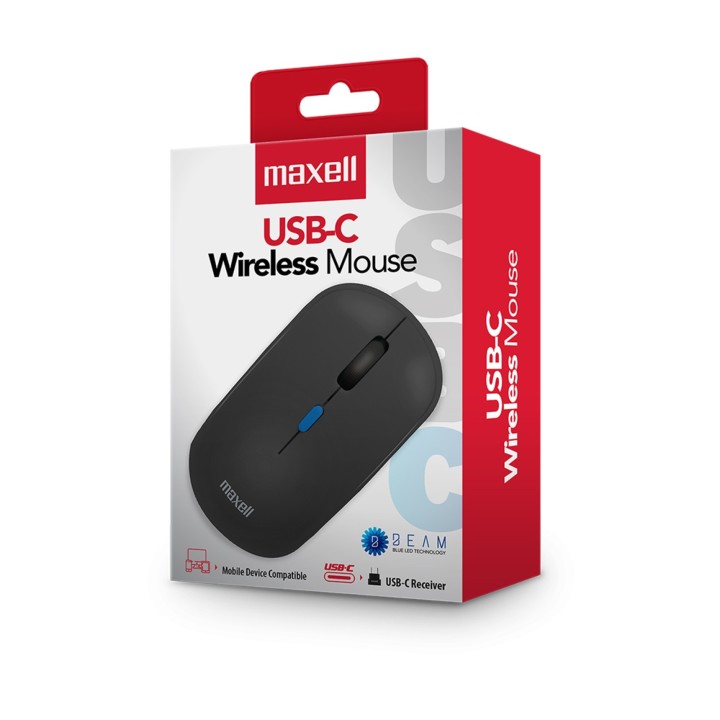 MAXELL 348641 RATON MOWR-200C Inalámbrico Tipo C