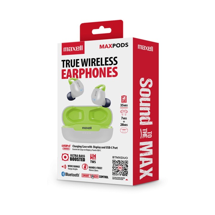 MAXELL 348650 EB-BTMXDUO AUDIFONOS INSERCION WT/NAVY