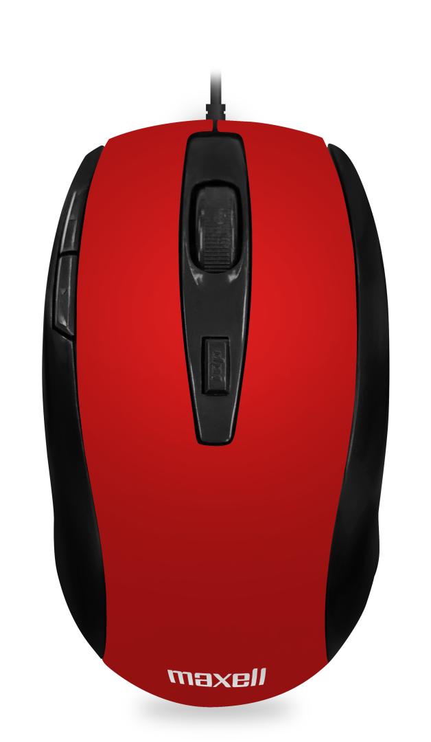 MOWR-105 OPTICAL MOUSE FIVE BUTTON RED