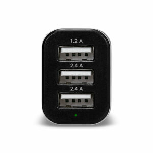 Cargador Rapido USB 3-Puertos para Auto 6A