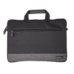 Maletín Essential para Laptop 15.6″ – Compartimento exterior con cierre – Negro con Gris