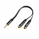 Cable Adaptador 3.5mm TRRS Macho a Dual 3.5mm TRS Hembra – 15 cm