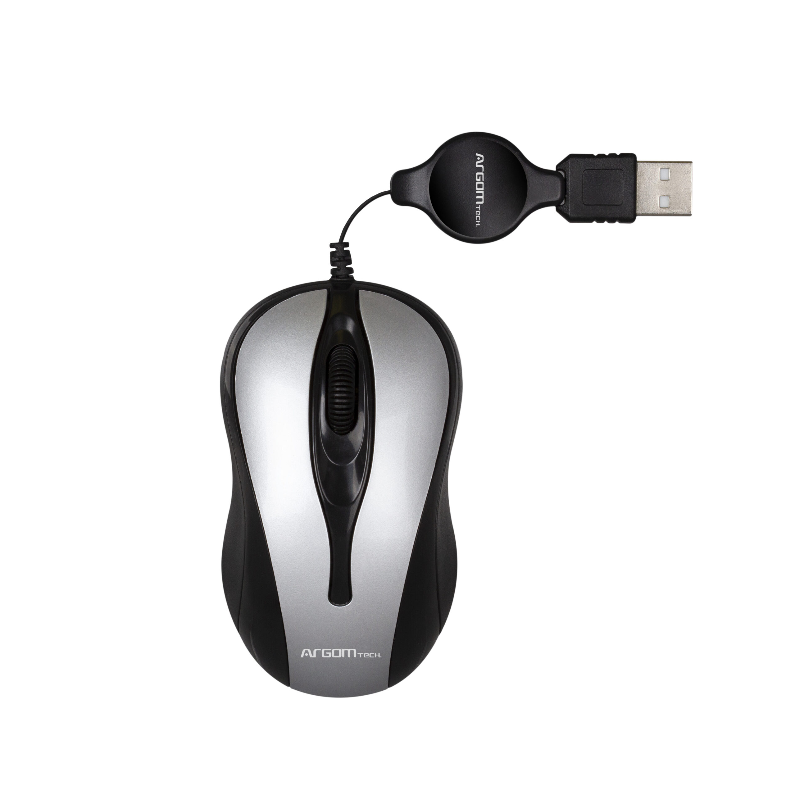 Ratón Óptico USB Retráctil 1000 DPI