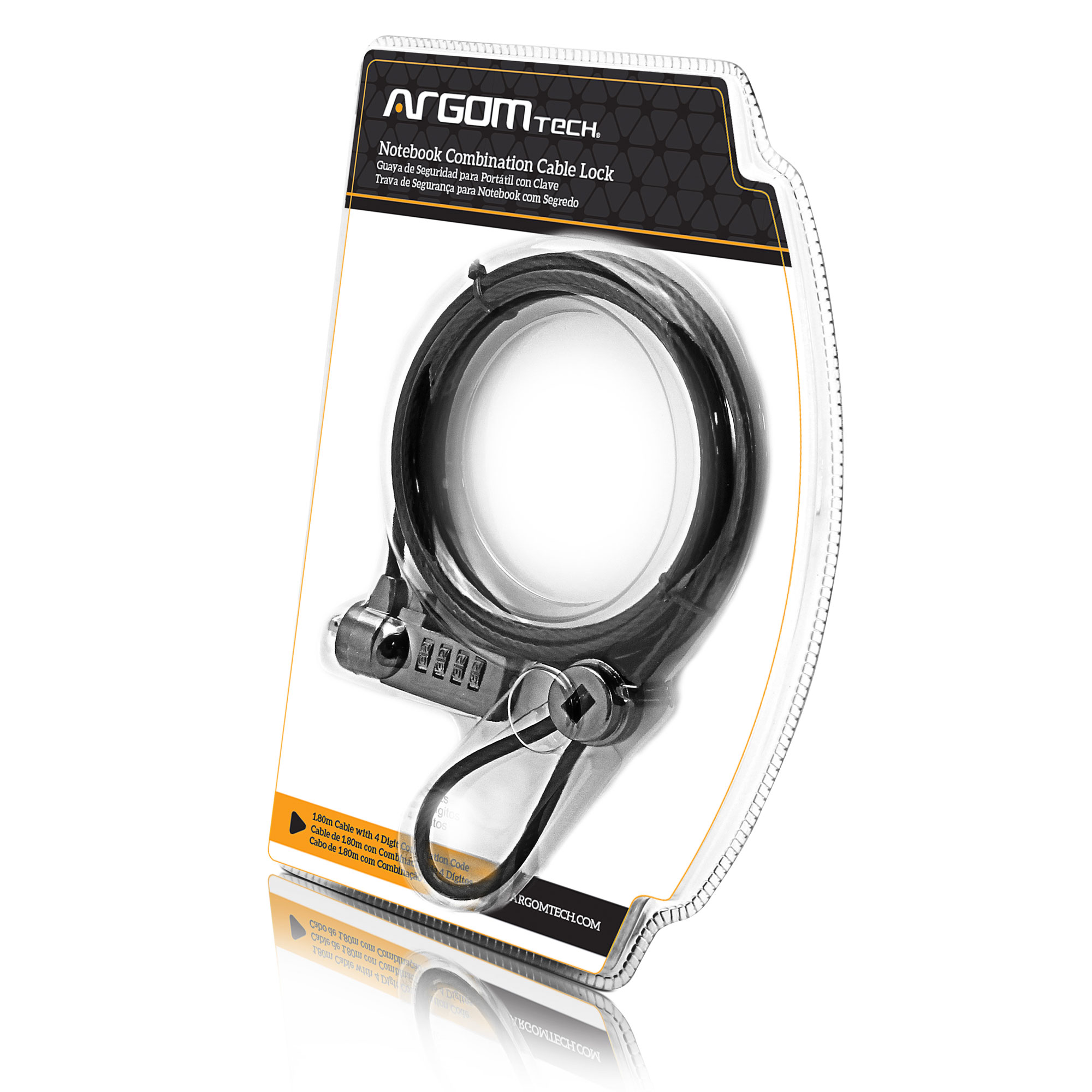 ARGOM KL-5001 TRABA DE SEGURIDAD PARA PC 1.8MTS - Imagen 3