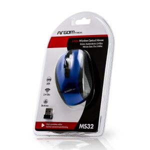 ARGOM MOUSE INALAMBRICO AZUL