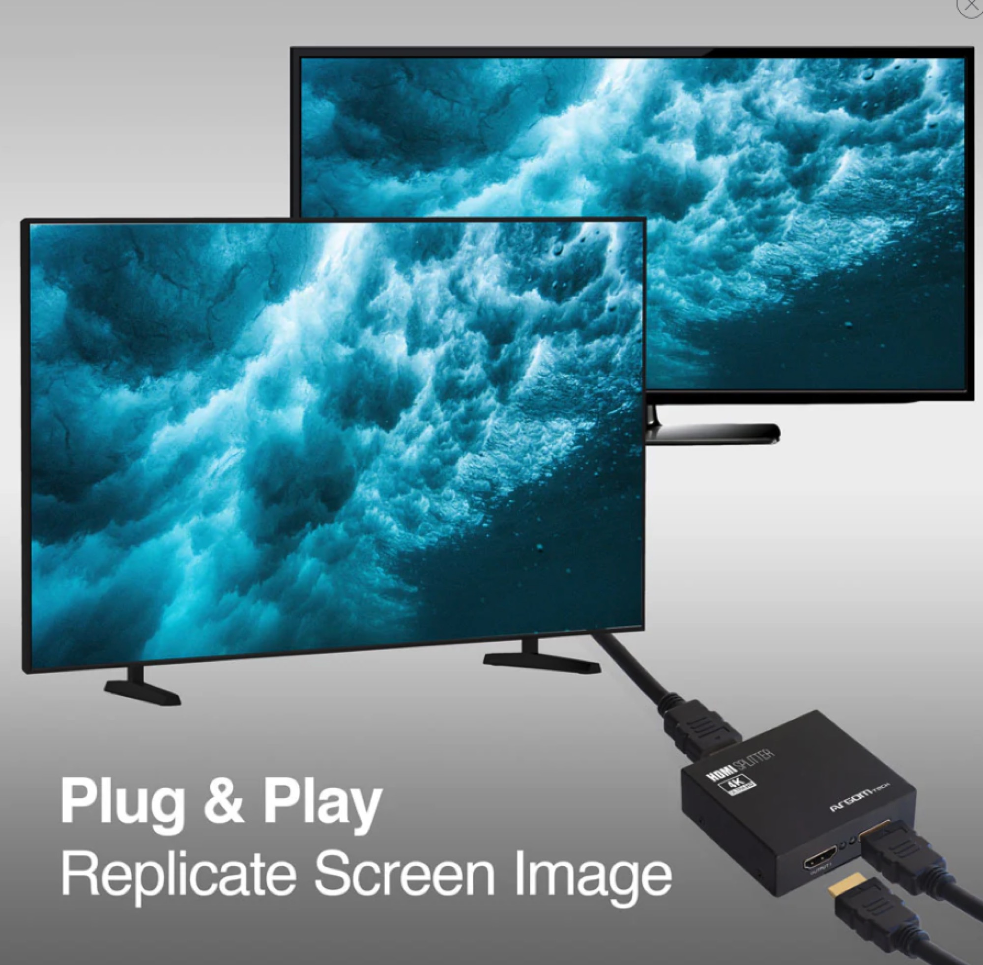 ARGOM DIVISOR HDMI DE 2 CANALES - Imagen 3