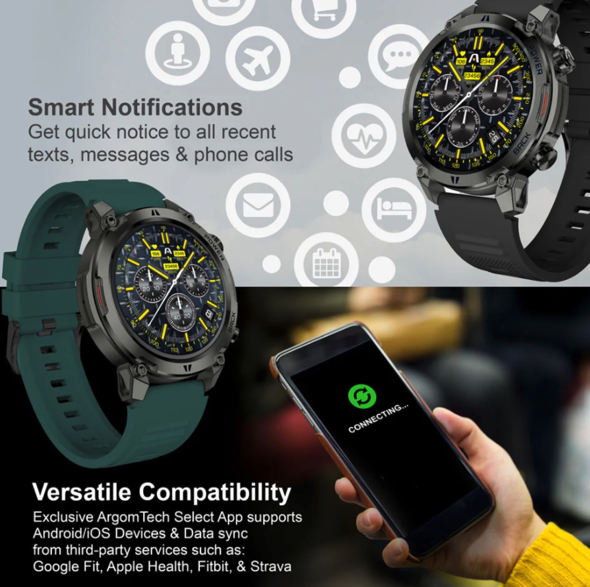 ARGOM ARG-WT-6070 BL RELOJ INTELIGENTE - Imagen 6