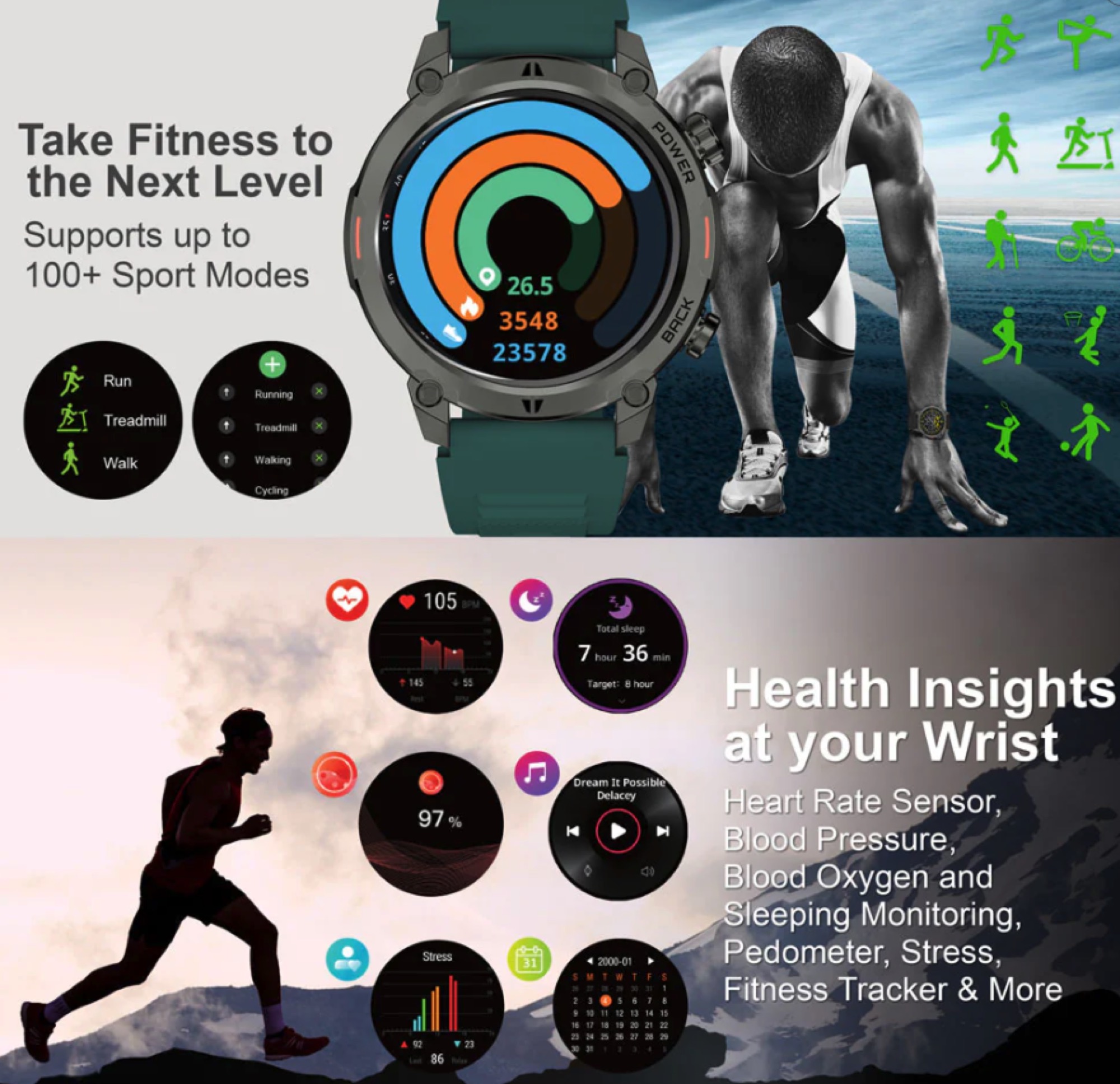 ARGOM ARG-WT-6070 BL RELOJ INTELIGENTE - Imagen 9