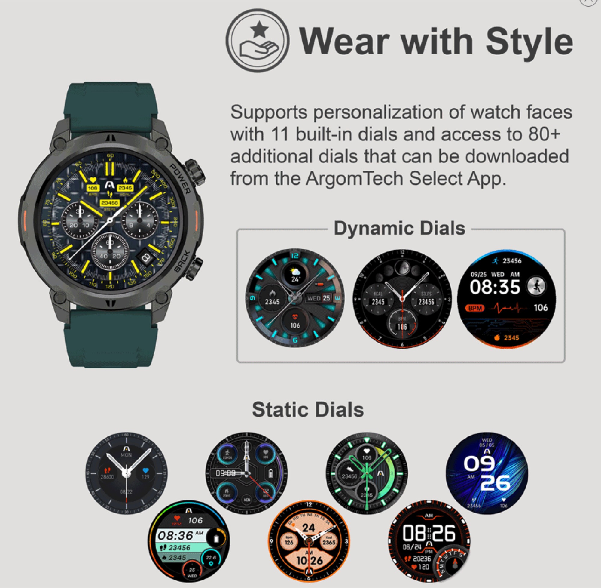 ARGOM ARG-WT-6070 BL RELOJ INTELIGENTE - Imagen 11