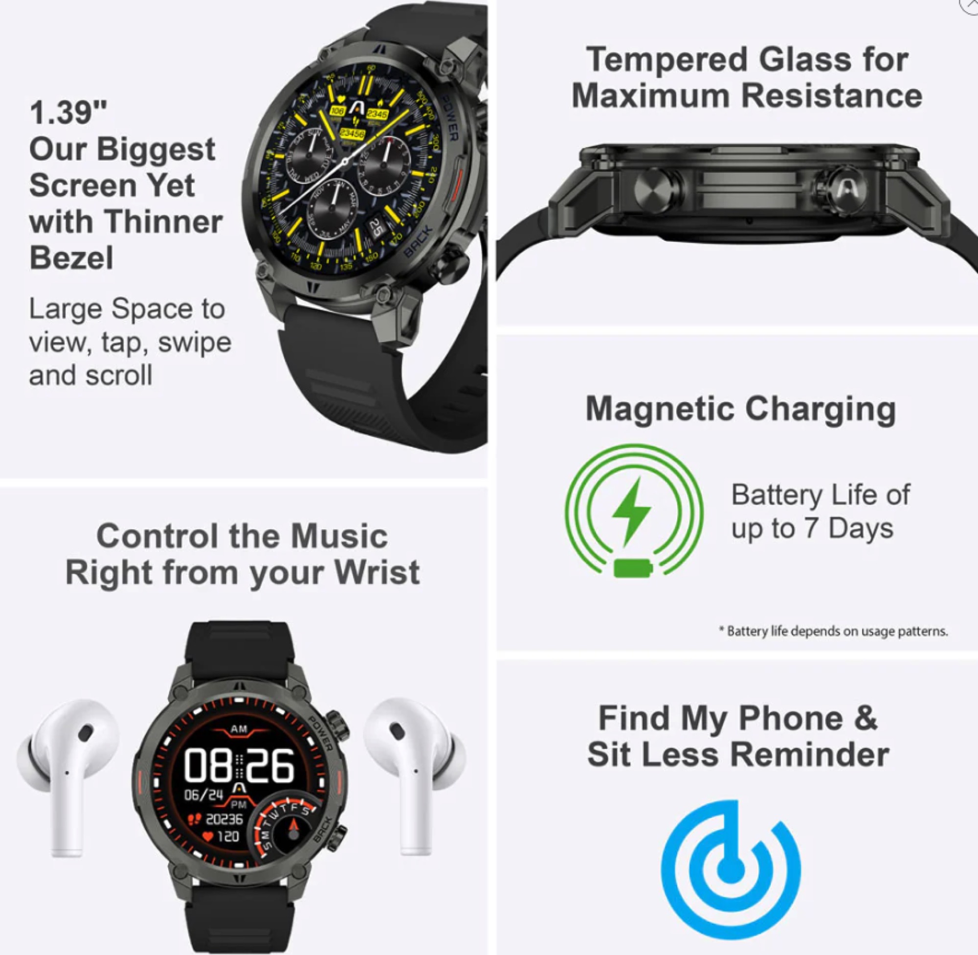 ARGOM ARG-WT-6070 BL RELOJ INTELIGENTE - Imagen 12