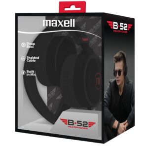 Audífonos de copa completa con micrófono de bajos profundos