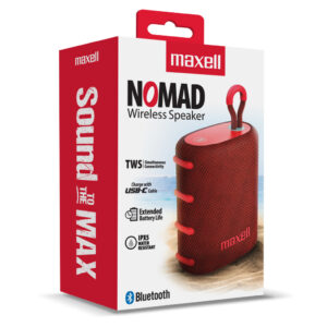 MAXELL 348554 PARLANTE INALAMBRICO NOMAD RED